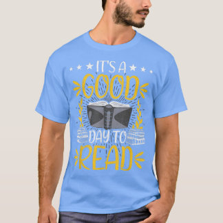 Camiseta É Um Bom Dia para Ler Pistas De Livros Lendo