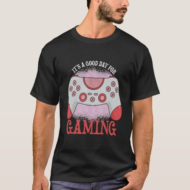 Camiseta É um bom dia para os jogadores apaixonados pelo Ga (Frente)