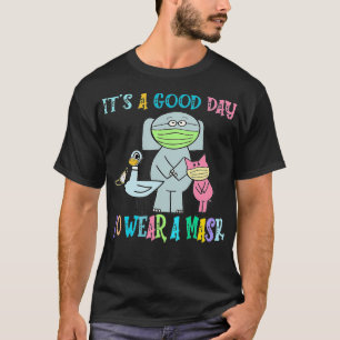 Camiseta É Um Bom Dia Para Vestir Uma Máscara De Pombo