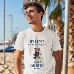 Camiseta É um Chá de fraldas de jogador de esperanças de me