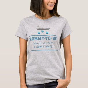 Camiseta É um Chá de fraldas personalizável para Mamães