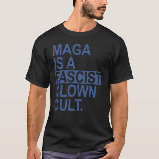 Camiseta É Um Culto Fascista - Azul De Aço