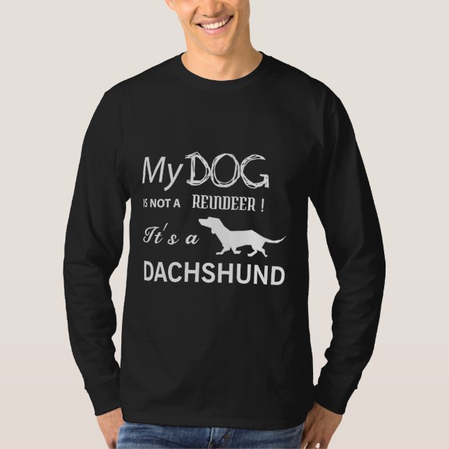 Camiseta É Um Dachshund (Frente)