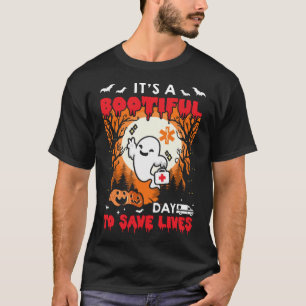 Camiseta É um dia de boato para salvar vidas Boo Paramédico