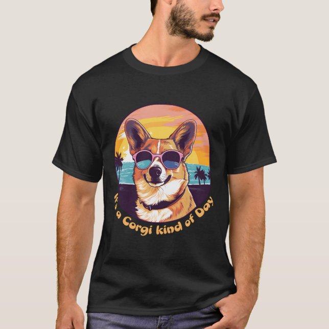 Camiseta É Um Dia De Corgi (Frente)