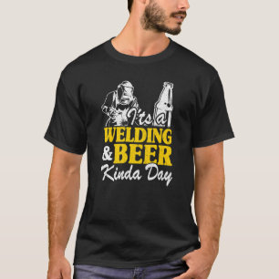 Camiseta É Um Dia De Solda & Cerveja Metalúrgico Antigo