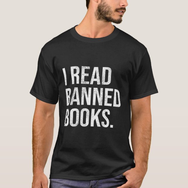Camiseta É Um Dia Para Ler Livros Banidos Que Li Livros Ban (Frente)