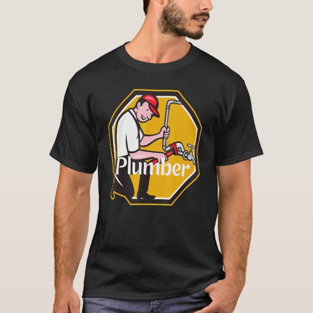 Camiseta É um encanador nº 2 (Frente)