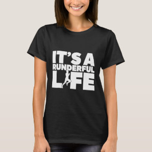 Camiseta É um fugitivo masculino correndo