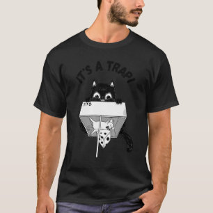 Camiseta É um gato armadilha com rato armadilha de queijo