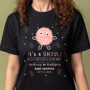 Camiseta É um Ghoul! Chá de fraldas de Halloween de Monstro