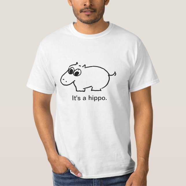 Camiseta É um hipopótamo - V1 (Frente)