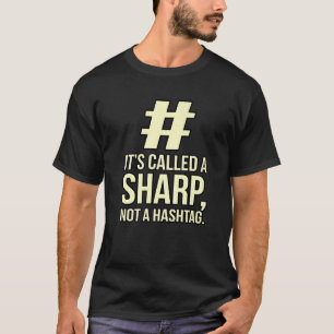 Camiseta É Um Jogador de Música Piano Sharp Músico Músico G