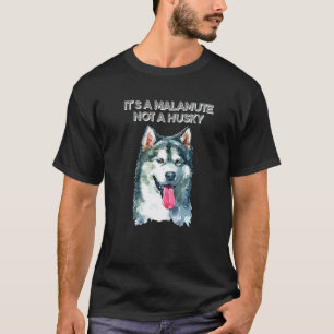 Camiseta É um Malamute, não um Husky