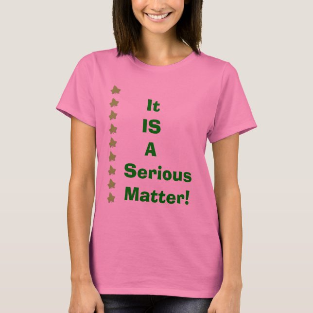Camiseta É   um Matéria-VOTO   sério! (Frente)