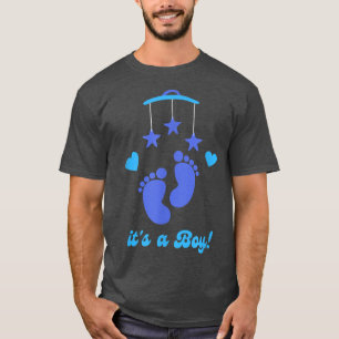 Camiseta É um Menino Gênero Revela a fertilidade da materni