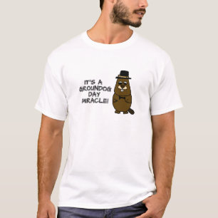 Camiseta É um milagre do Dia da Marmota