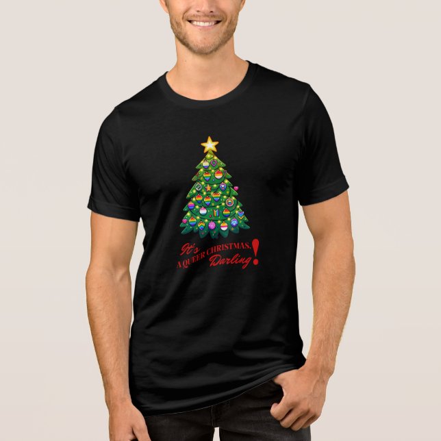 Camiseta É um Natal Queer, Querido! (Frente)