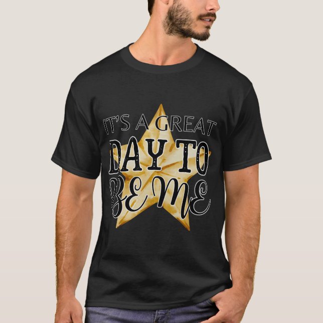 Camiseta É um ótimo dia para ser horóscopo branco não, eu a (Frente)