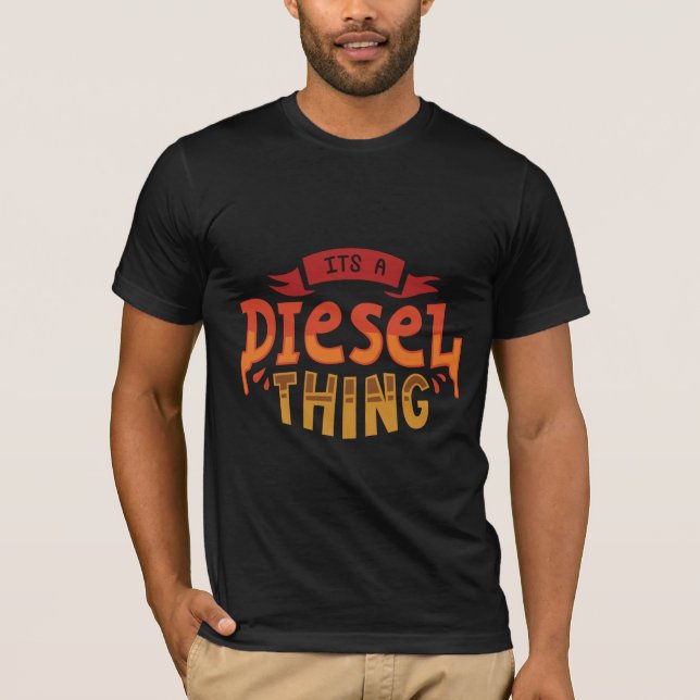 Camiseta É um presente de caminhoneiro a diesel (Frente)