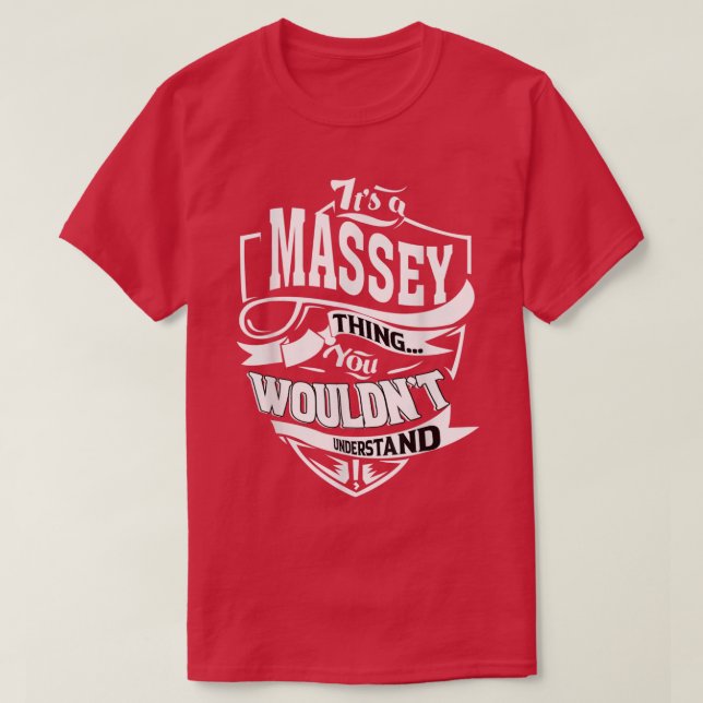 Camiseta É um presente de MASSEY (Frente do Design)