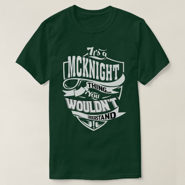 Camiseta É um presente MCKNIGHT (Frente do Design)