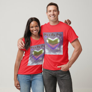 Camiseta É um Texto para Bebê Menino e Imagem de Coração pa