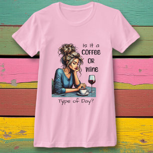 Camiseta É um tipo de café ou vinho? Engraçado