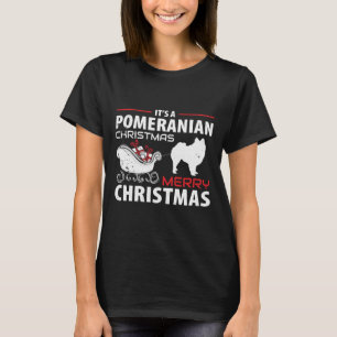 Camiseta É Uma Celebração De Natal Pomeraniana Feliz