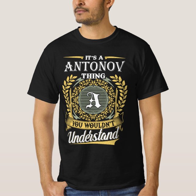 Camiseta É uma coisa Antonov que você não entenderia (Frente)