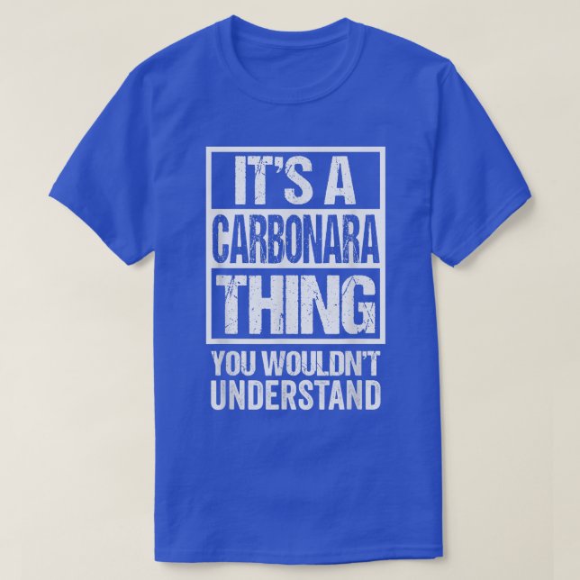 Camiseta É Uma Coisa Carbonara Que Você Não Entenderia Ital (Frente do Design)