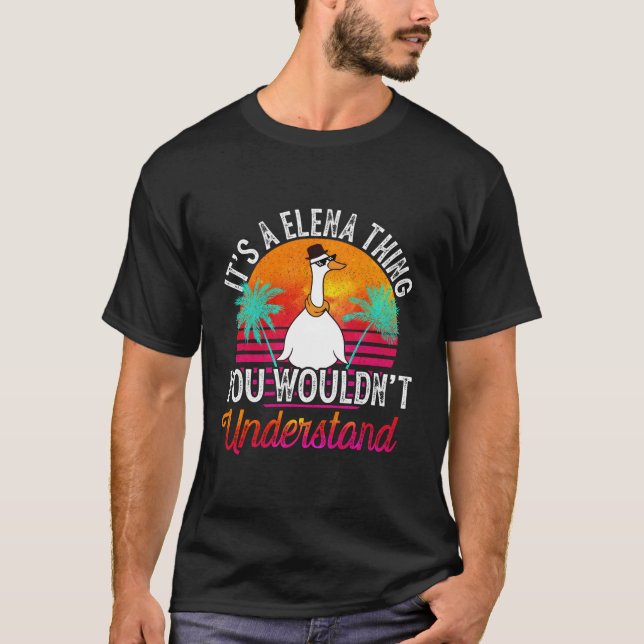 Camiseta É Uma Coisa Da Elena Que Você Não Entenderia Engra (Frente)