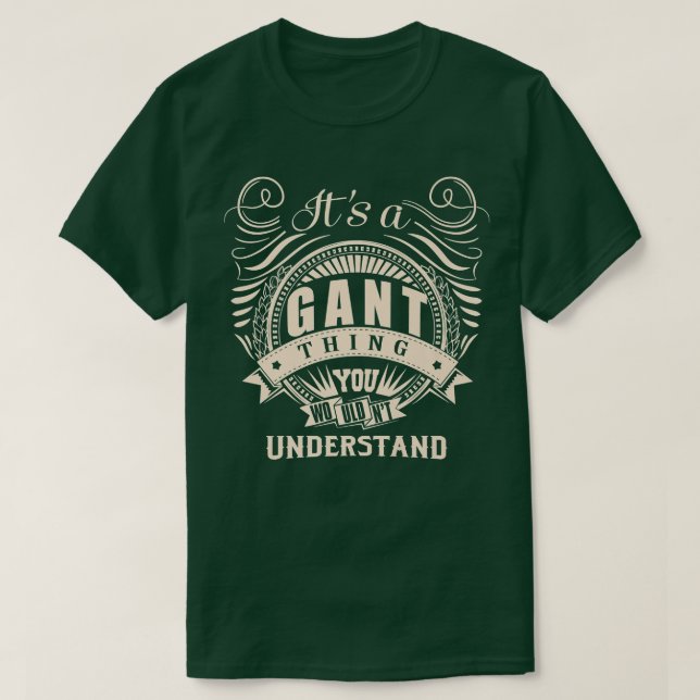Camiseta É uma coisa da GANT que você não entenderia. (Frente do Design)