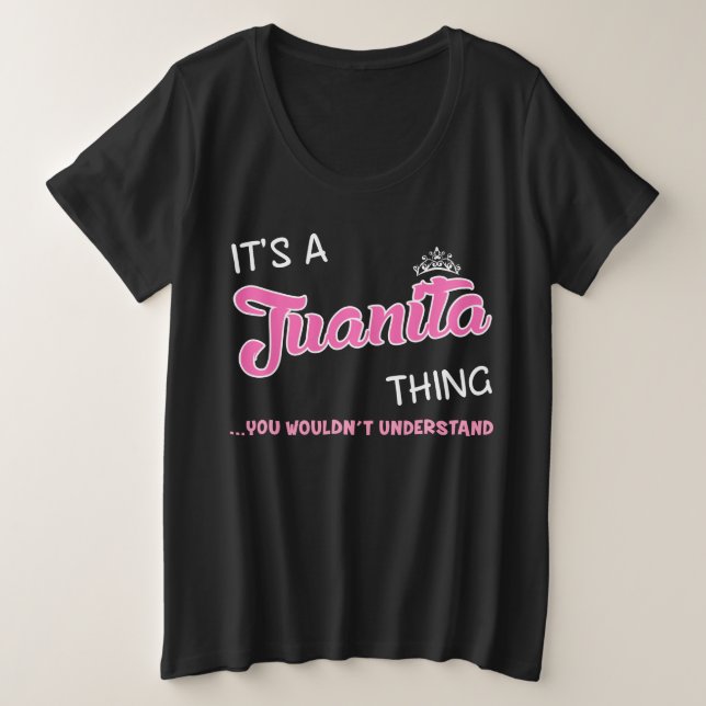 Camiseta É uma coisa da Juanita que você não entenderia (Frente do Design)