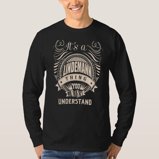 Camiseta É uma coisa da LINDEMANN que você não entenderia (Frente)