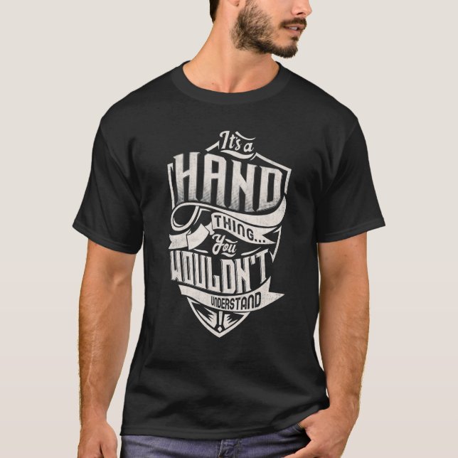 Camiseta É uma coisa da mão que você não entenderia clássic (Frente)