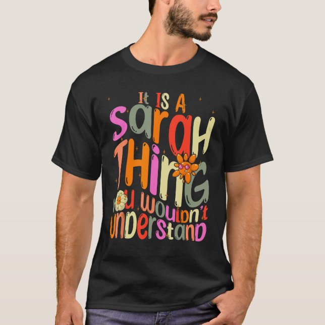 Camiseta É uma coisa da Sarah que você não entenderia Groov (Frente)