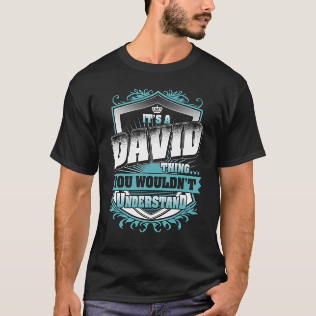 Camiseta É uma coisa DAVID que você não entenderia clássica (Frente)