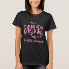 Camiseta É Uma Coisa de Barbara Rosa Dourado Presente para 