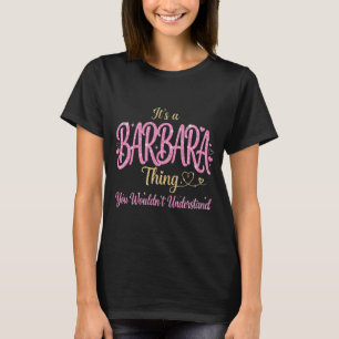 Camiseta É Uma Coisa de Barbara Rosa Dourado Presente para