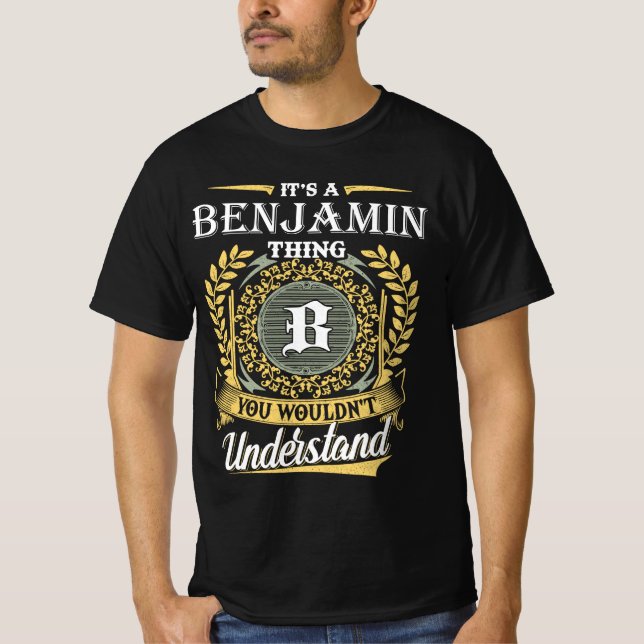 Camiseta É uma Coisa de Benjamin que Você Não Entenderia (Frente)