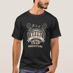Camiseta É uma coisa de BOONE que você não entenderia Prese