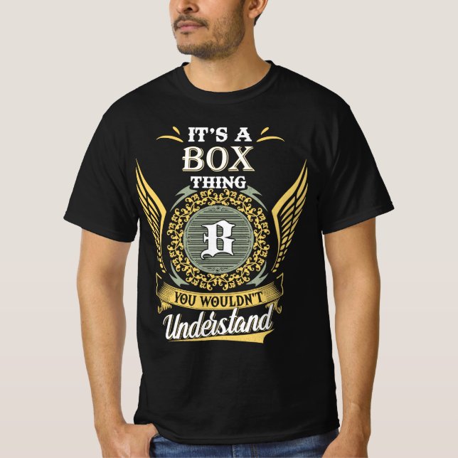 Camiseta É Uma Coisa de Caixa Que Você Não Pode Entender (Frente)