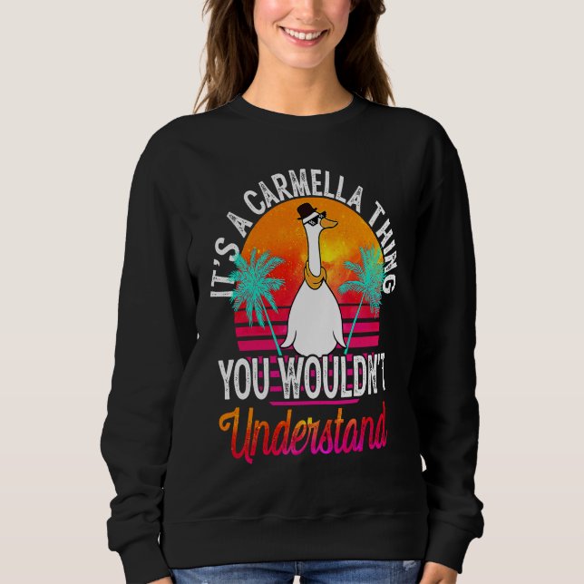 Camiseta É Uma Coisa de Carmella Que Você Não Iria Entender (Frente)