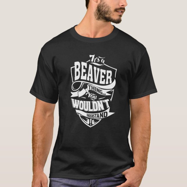 Camiseta É Uma Coisa de Castor (Frente)