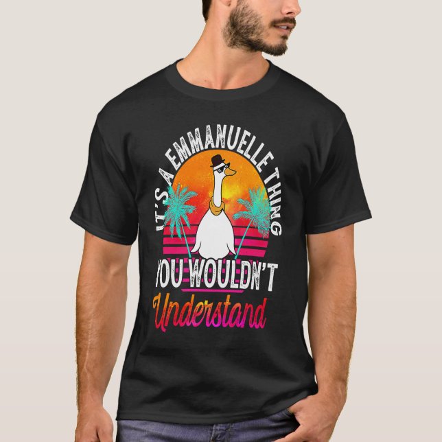 Camiseta É Uma Coisa de Emmanuelle Que Você Não Entenderia  (Frente)