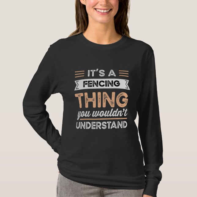 Camiseta É uma coisa de esgrima que você não entenderia eng (Frente)