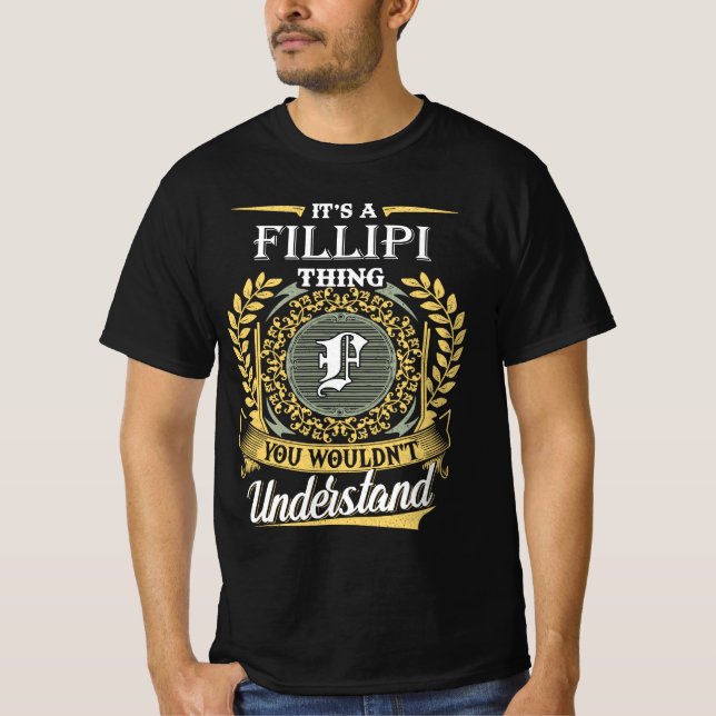 Camiseta É uma coisa de Fillipi que você não entenderia (Frente)