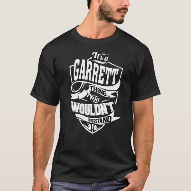 Camiseta É uma coisa de Garrett (Frente)