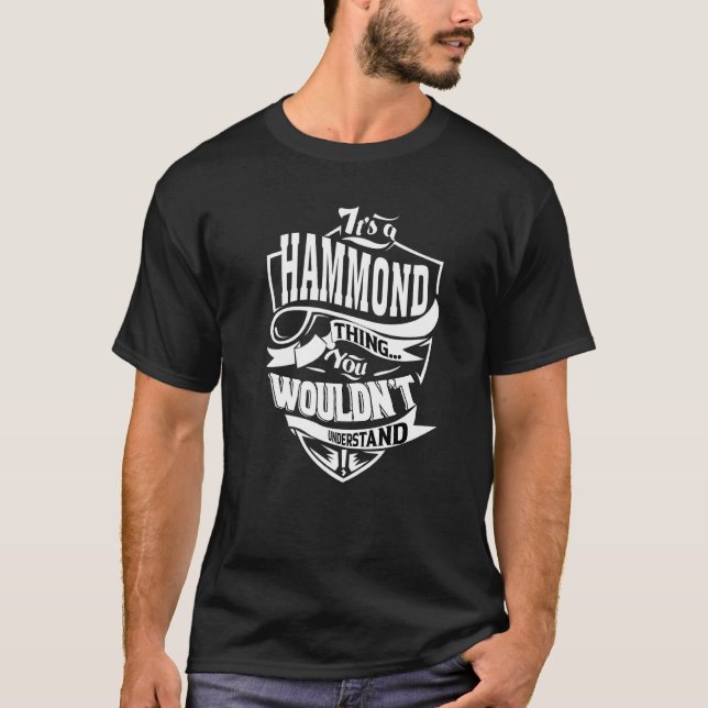 Camiseta É uma coisa de Hammond (Frente)